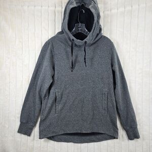Lululemon Women's Warm For Winter Hoodie Heathered Gray Pockets SIze 8